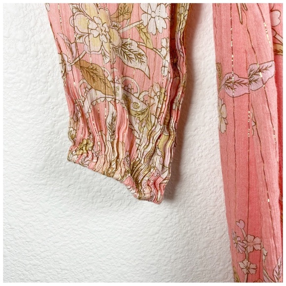 Spell And The Gypsy Collective Hendrix Boho Midi Dress in Dusty Pink Size Small - Picture 10 of 15